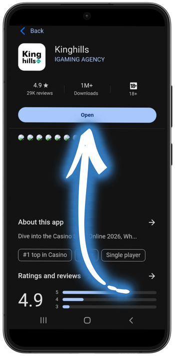 Kinghills Open the app